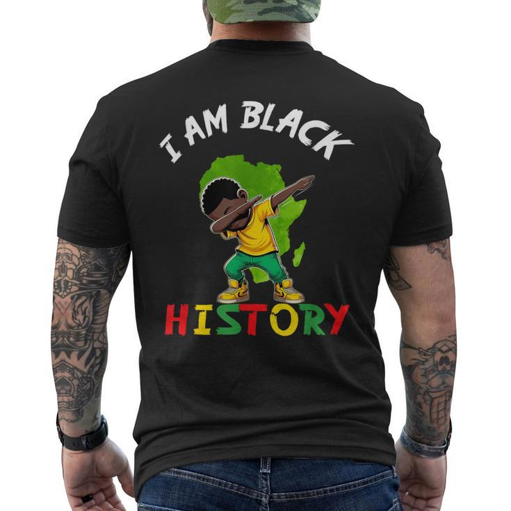 I Am Black History Boys Black History Month Celebrating Men's T-shirt Back Print