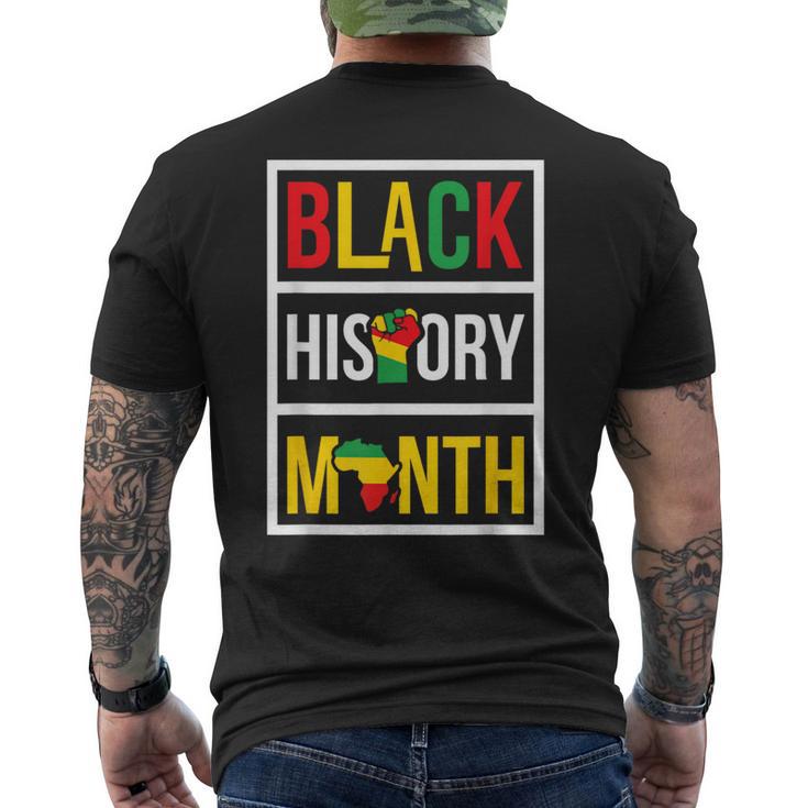 Black History Month African Civil Rights Empowerment Men's T-shirt Back Print