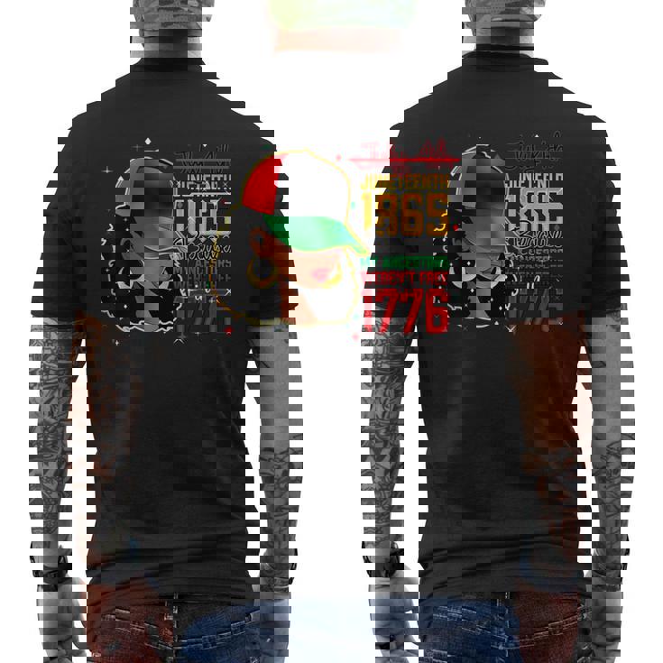 Black History Month Junenth 1865 Men's T-shirt Back Print