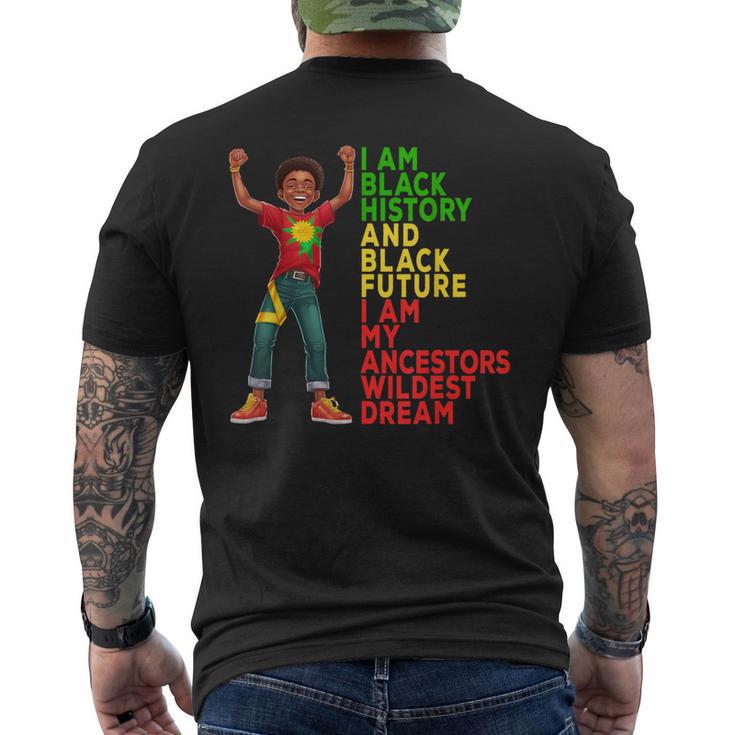 Black History Month Junenth Independence Day Kid Boy Men's T-shirt Back Print