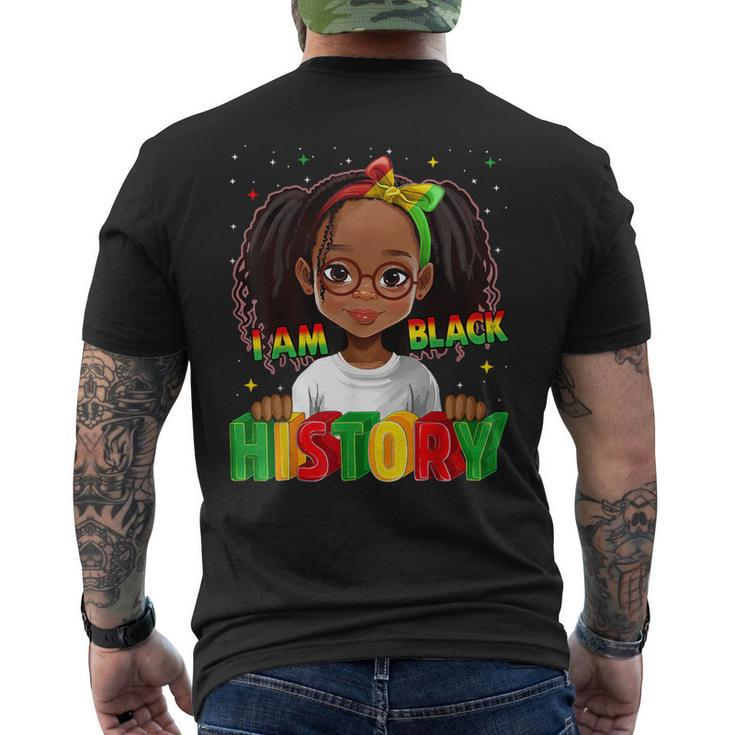Black History Month For Kid Girls I Am Black History Men's T-shirt Back Print