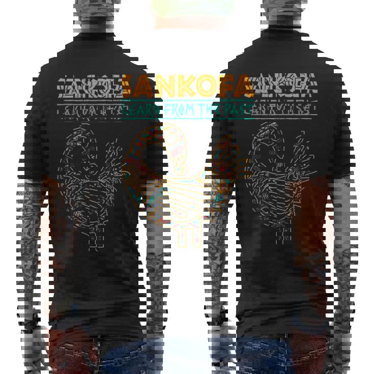 Black History Sankofa African Bird Junenth Men's T-shirt Back Print