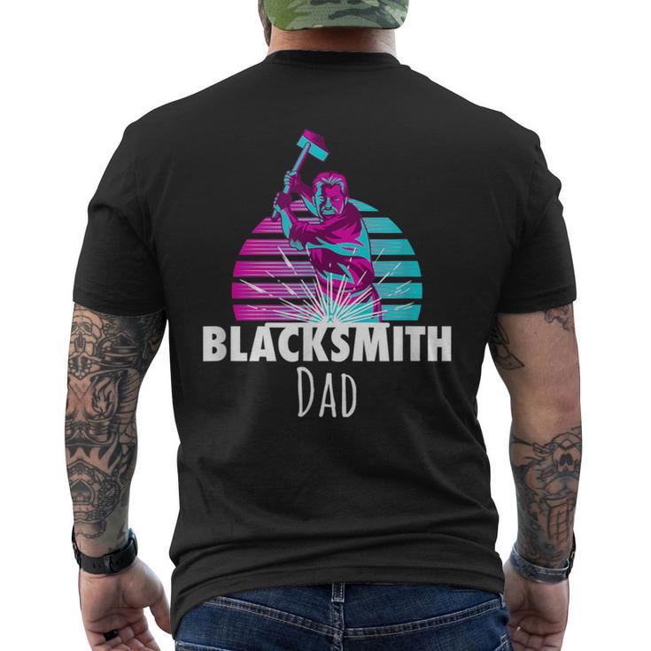 Blacksmith Dad Blacksmith Metalworking Forge Men's T-shirt Back Print