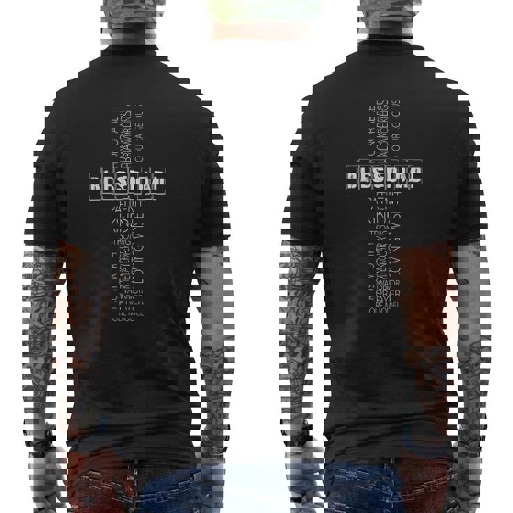 Blessed Dad Father's Day African American Proud Black Men Mens Back Print T-shirt