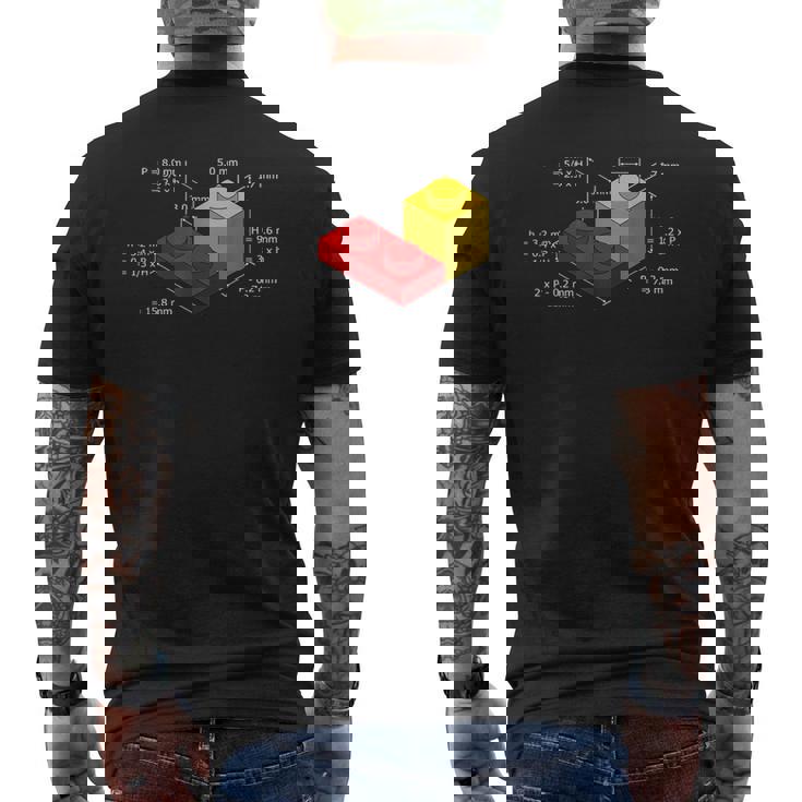 Block Brick Dimensions Master Builder Building Toys Men's T-shirt