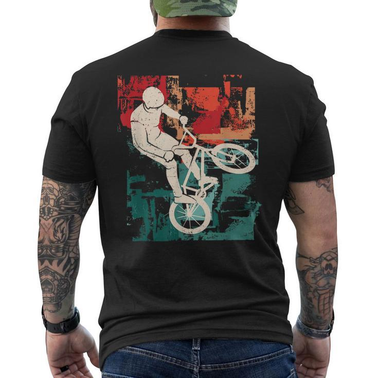 Bmx Cyclist Vintage Boys Bmx Bike Men's T-shirt Back Print