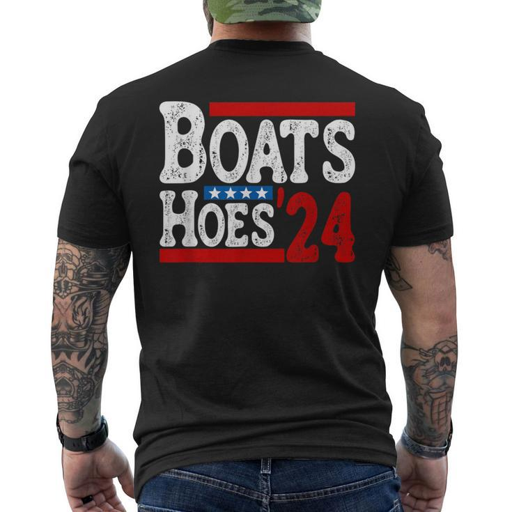 Boats & Hoes 24 Vintage Logo For Your Step Brothers Men's T-shirt Back Print