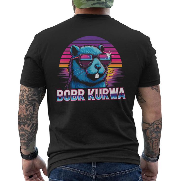 Bóbr Bober Bobr Kurwa T-Shirt mit Rückendruck