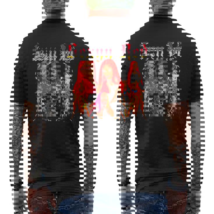 Bootleg Rap Sexyy Red Skeeyee Men's T-shirt Back Print - Monsterry