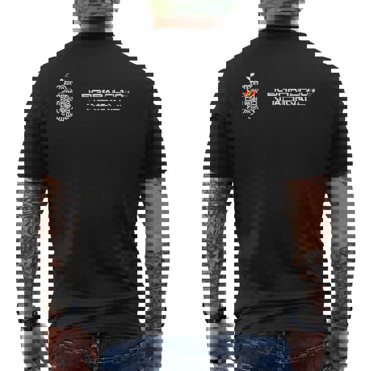 Borracho Nacional Ropa Divertida De Policía Para Fiestas Camiseta Hombre Estampado Espalda