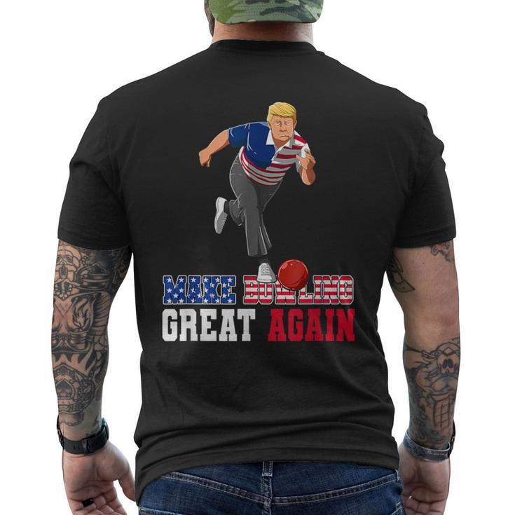 Make Bowling Great Again Trump Bowling Accessories Men's T-shirt Back Print