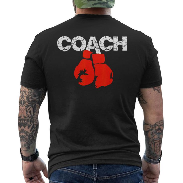Boxing Coach Definition Boxing Trainer Boxing Coach Men's T-shirt Back Print