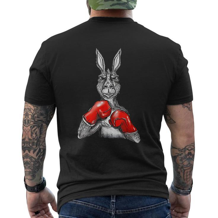 Boxing Kangaroo Mens Back Print T-shirt - Thegiftio