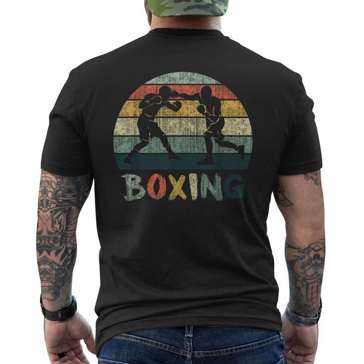 Boxing Vintage Box Sport Retro Boxinggloves Cerberus Men's T-shirt Back Print