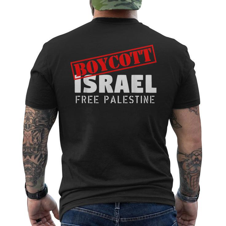 Boycott Israel Free Palestine Stand With Gaza Humanist Cause Men's T-shirt Back Print