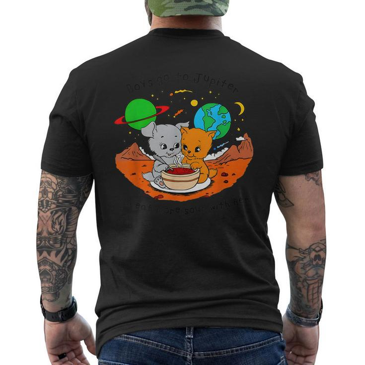 Boys Go To Jupiter To Eat More Soup With Her 2024 Men's T-shirt Back Print