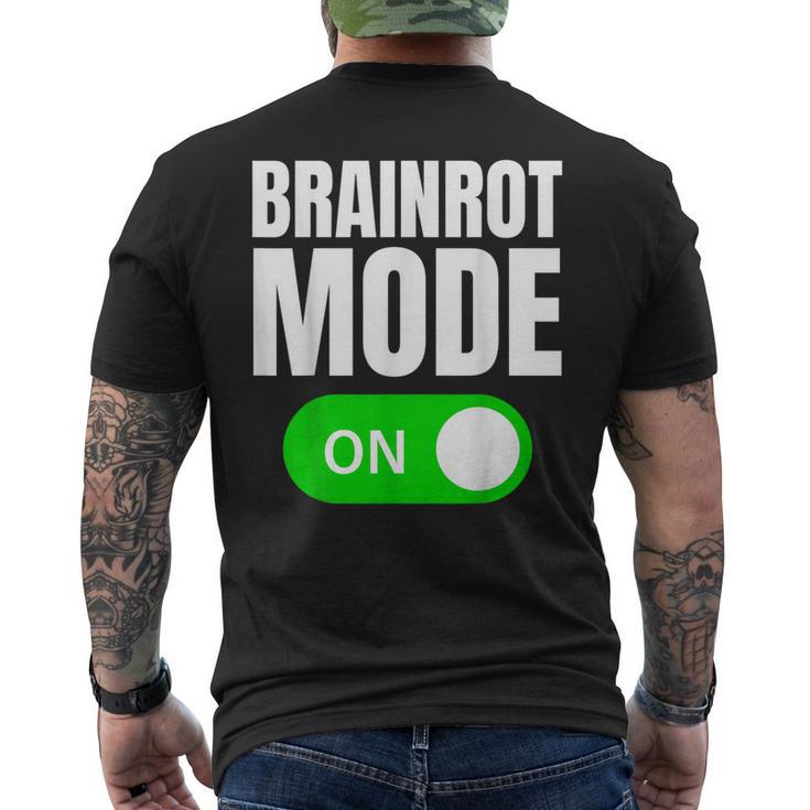 Brainrot On Meme Social Media Men's T-shirt Back Print