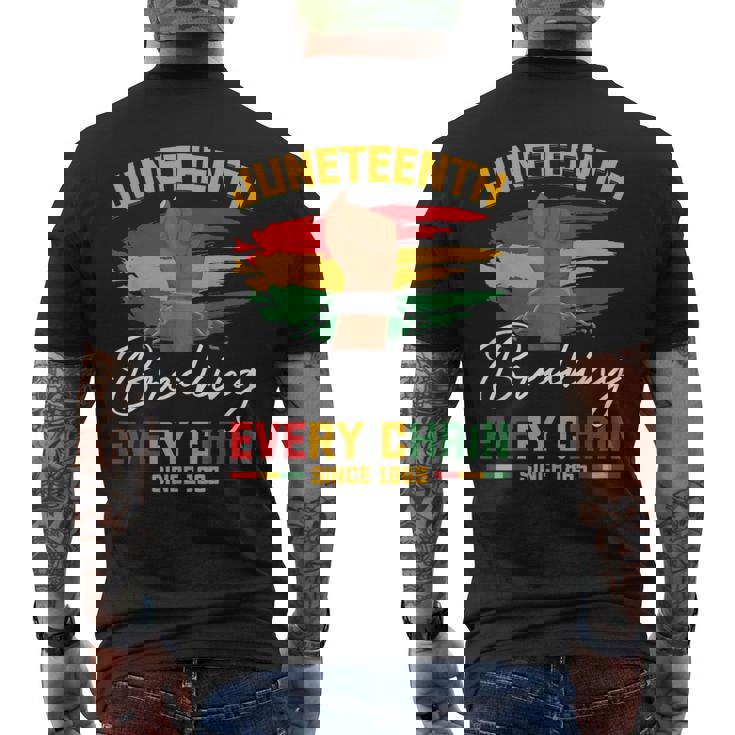 Breaking Every Chain Since 1865 Freedom Junenth Men Men's T-shirt Back Print