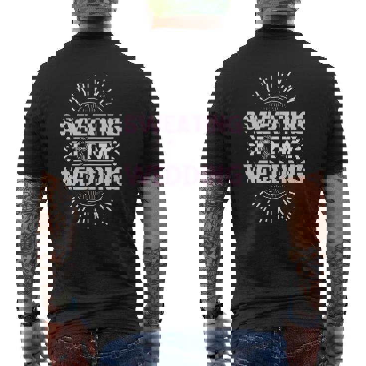 Bride Workout Sweating For My Wedding Mens Back Print T-shirt