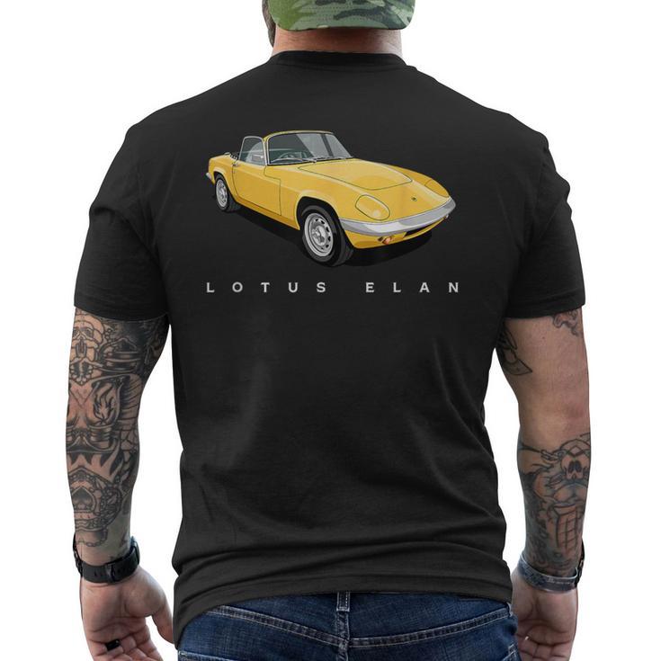 British Classic Super Cars Lotus Elan Men's T-shirt Back Print