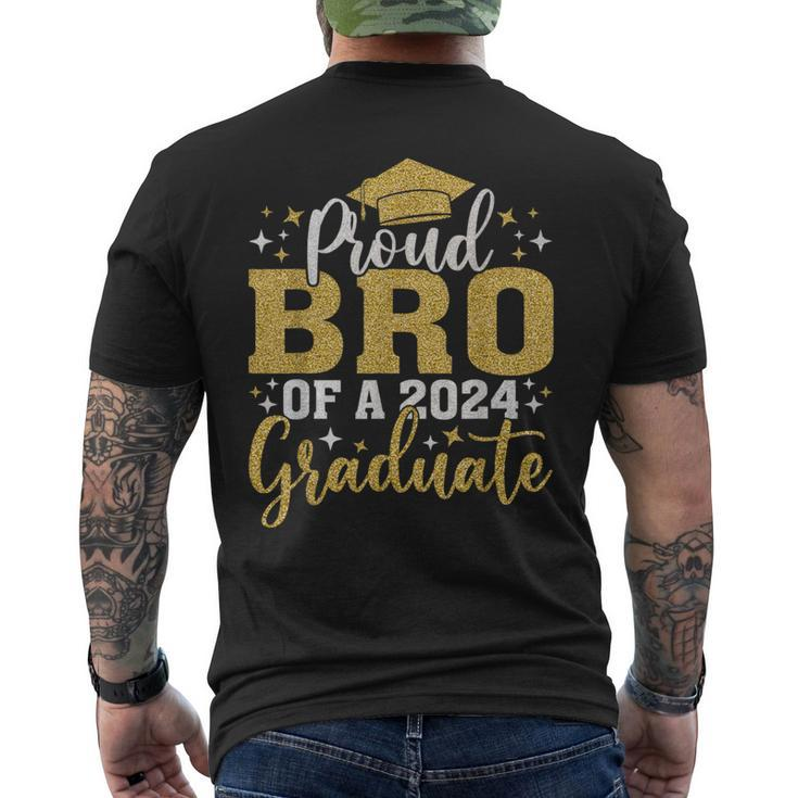 Bro Senior 2024 Proud Bro Of A Class Of 2024 Graduate Men's T-shirt Back Print