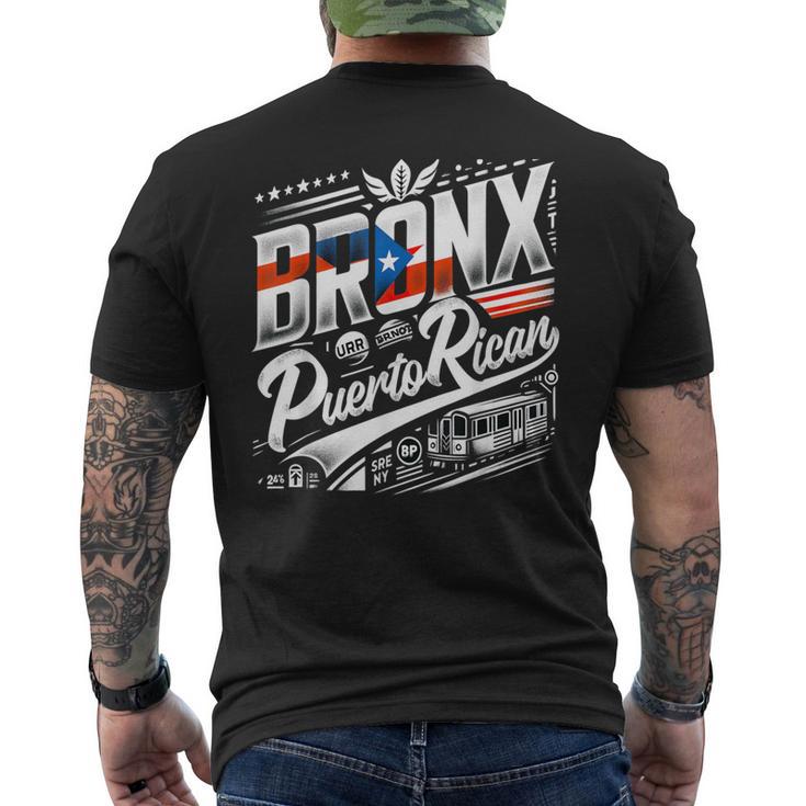 Bronx Puerto Rican New York Latino Puerto Rico Men's T-shirt Back Print