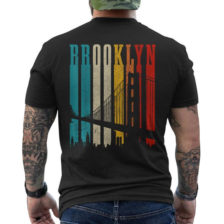 Brooklyn Bridge Vintage Ny Nyc Pride New York City Men's T-shirt Back Print