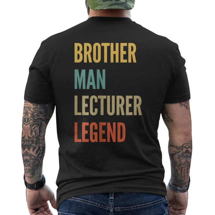 Brother Man Lecturer Legend Men's T-shirt Back Print