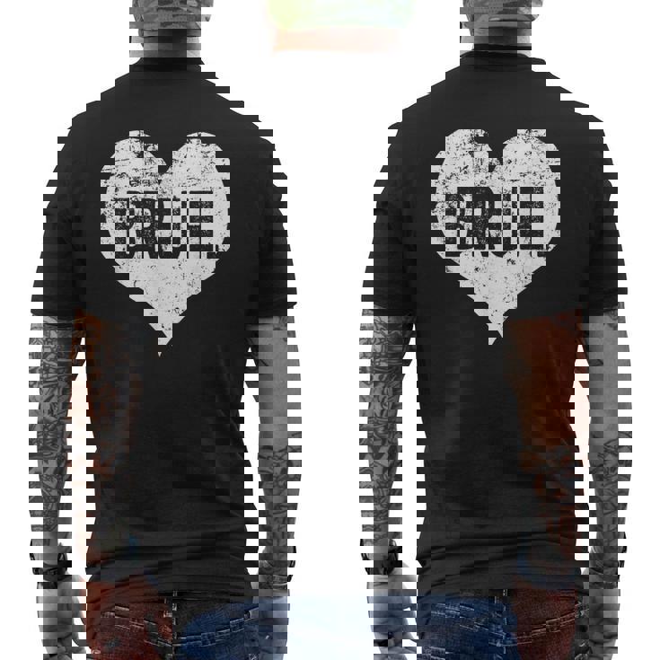 Bruh Meme Saying Bro Greeting Ns Boys Valentine Boy Men's T-shirt Back Print