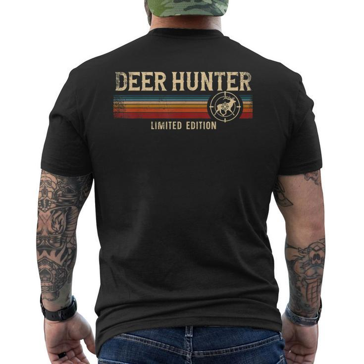 Buck Deer Hunting Hunter Retro Vintage Deer Hunter Men's T-shirt Back Print