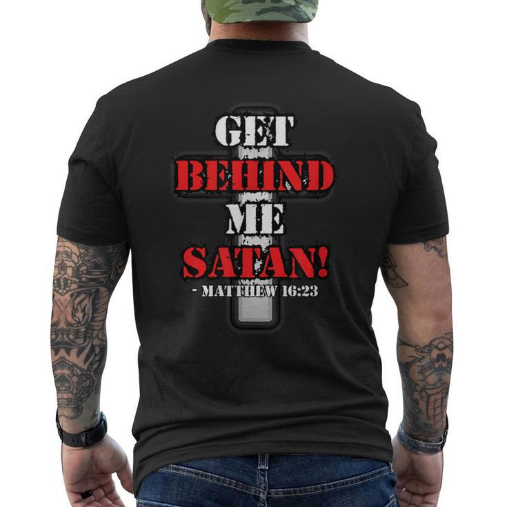 Buffalo Get Behind Me Satan Matthew 1623 Men's T-shirt Back Print
