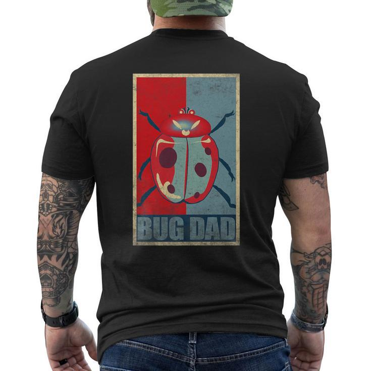 Bug Dad Ladybug Lover Cute Dad Fathers Day Men's T-shirt Back Print