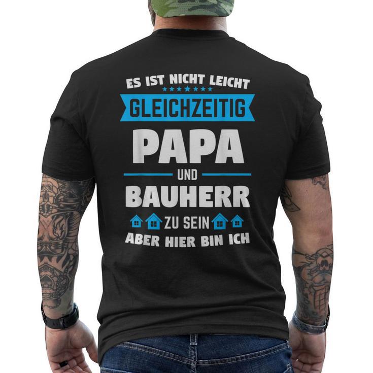 Builder Dad Builder Housewarming T-Shirt mit Rückendruck