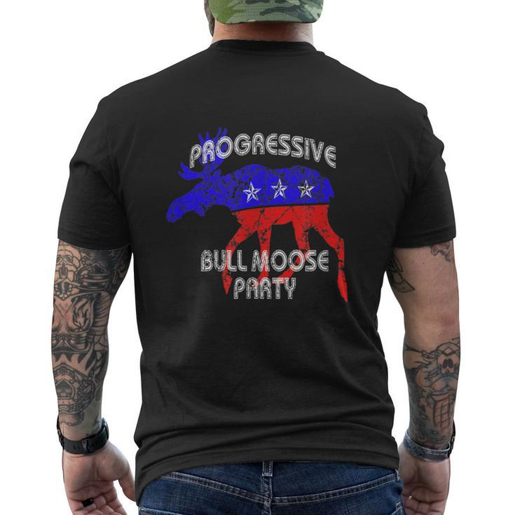 Bull Moose Party Progressive Teddy Roosevelt Men's T-shirt Back Print