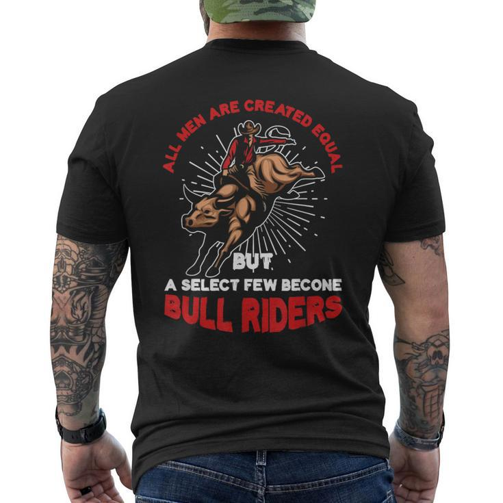 Bull Rider Bull Riding Cowboy Rodeo Country Ranch Men's T-shirt Back Print