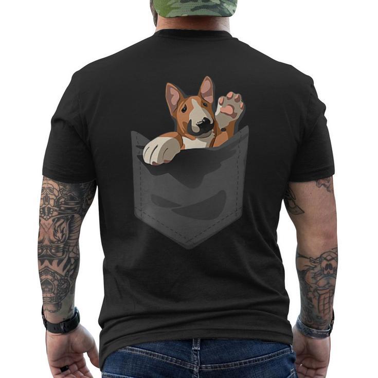 Bull Terrier Lover Camisa Bull Terrier En Bolsillo Bull Terrier Camiseta Hombre Estampado Espalda