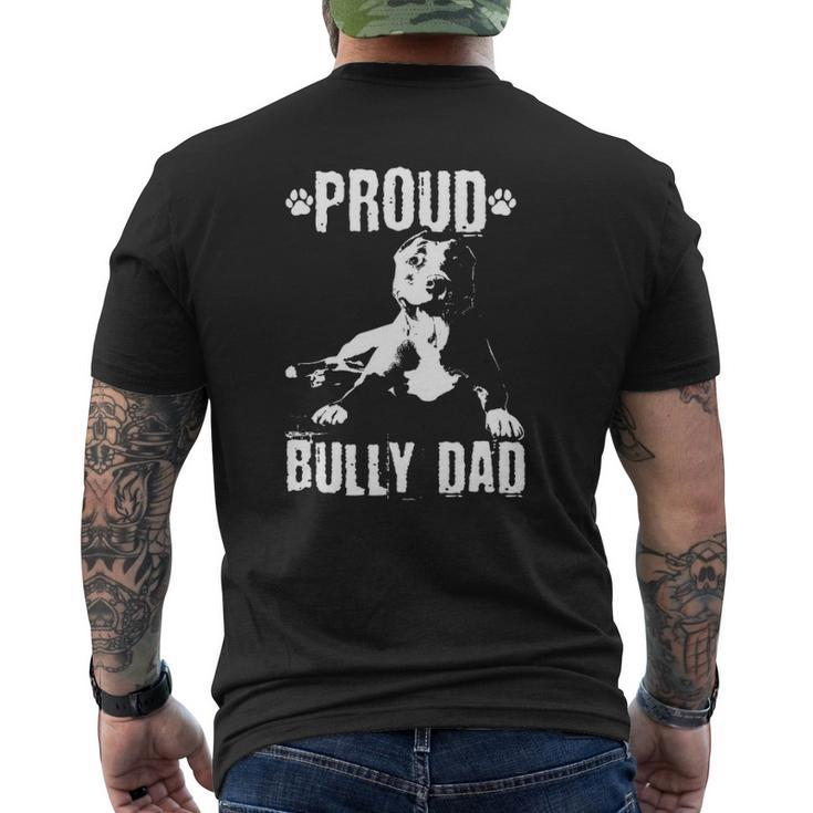 Bully Dad American Bully Pitbull Dog Owner Mens Back Print T-shirt