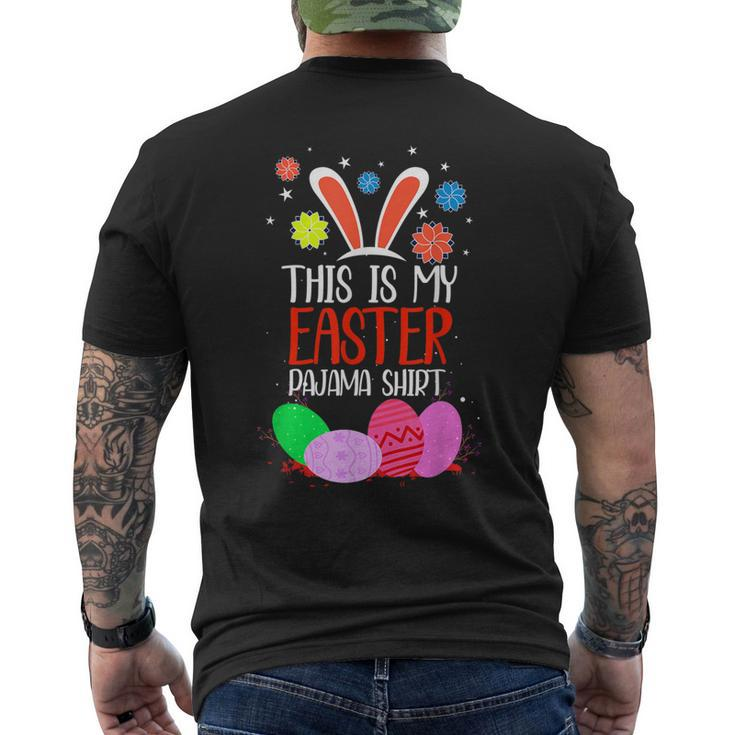Bunny Ears Easter Eggs Das Ist Mein Ostern Pyjama T-Shirt mit Rückendruck