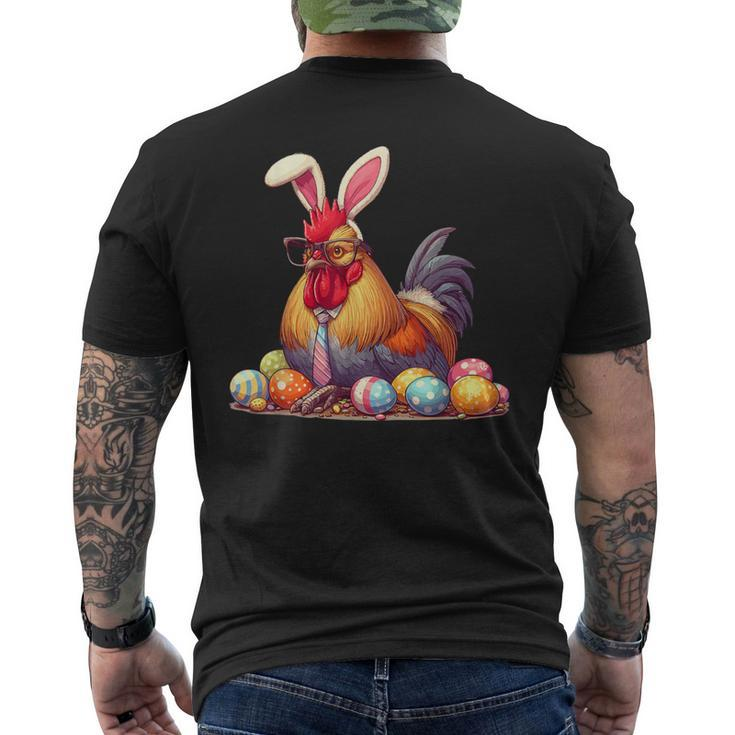 Bunny Ears Farm Animal Spring Men's T-shirt Back Print