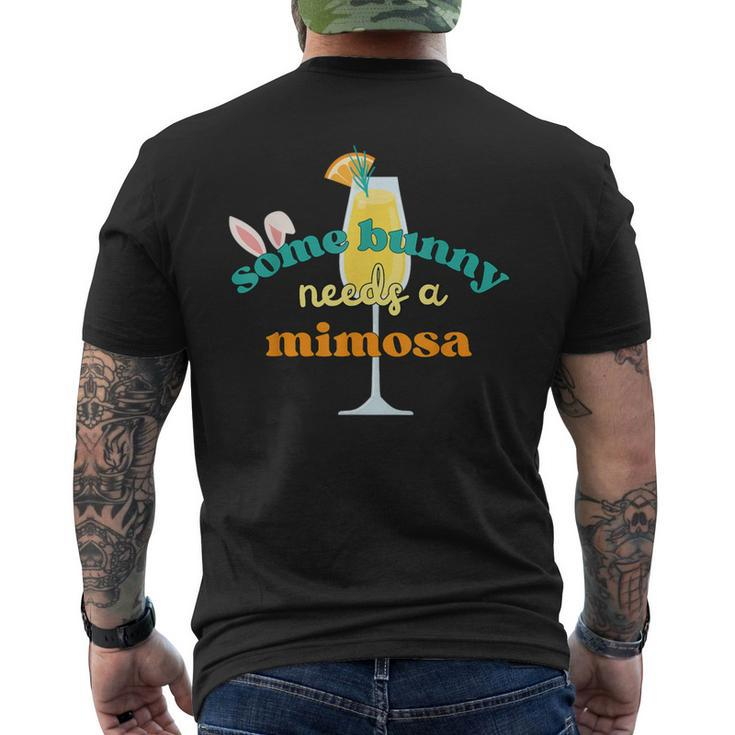 Some Bunny Needs A Mimosa Easter Brunch Women Men's T-shirt Back Print