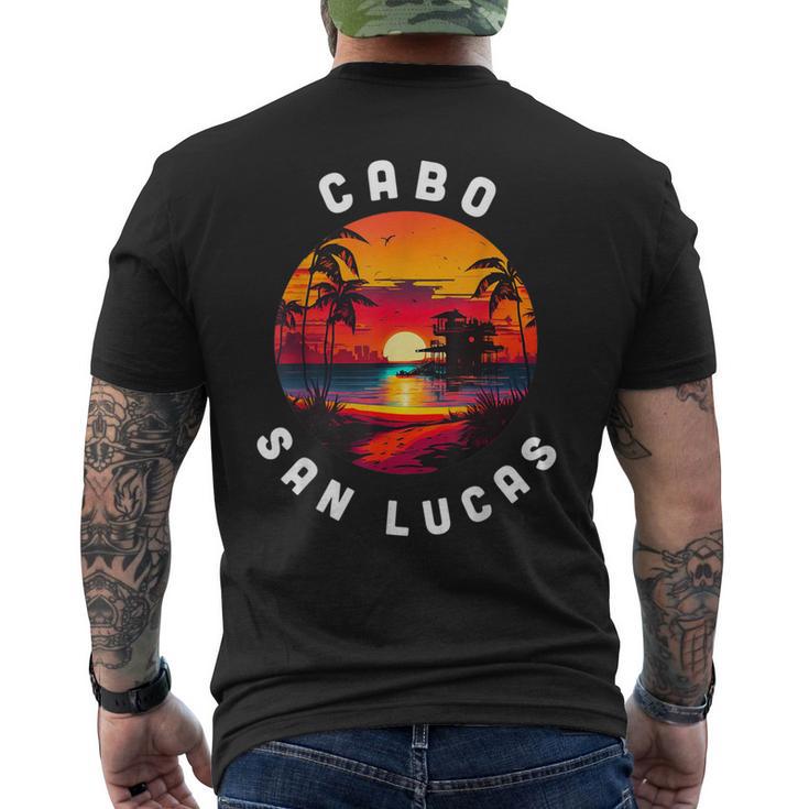 Cabo San Lucas Souvenir Mexico Family Group Trip Vacation Men's T-shirt Back Print