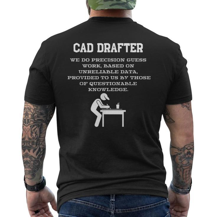 Cad Drafter Men's T-shirt Back Print