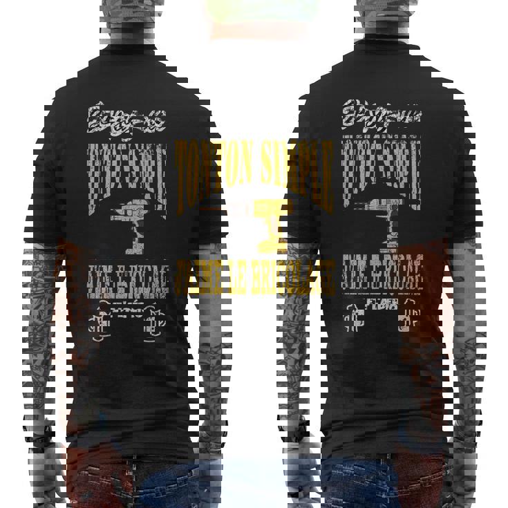 Cadeau Pour Un Tonton Bricoleur Apéro Bière Bricolage Humour T-shirt imprimé au dos