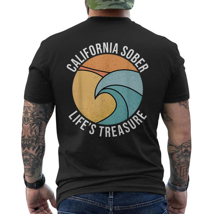 California Sober Life's Treasure Recovery Legal Implications Men's T-shirt Back Print