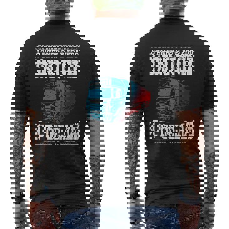 Camión Conductor Hombres Camioneros Camiones Camionero Camiseta Hombre Estampado Espalda