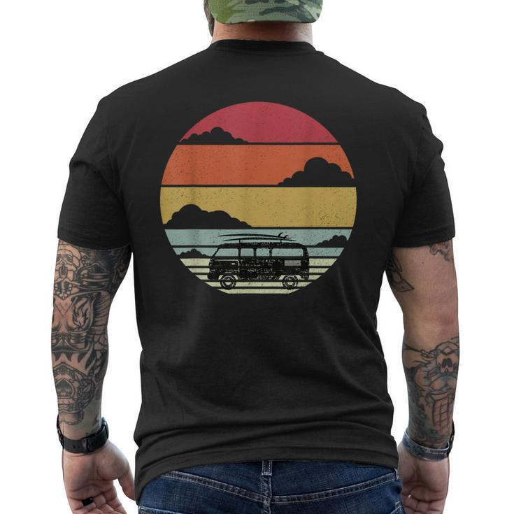 Camping Vintage Retro Campervan Camp Lovers Men's T-shirt Back Print