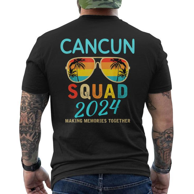 Cancun 2024 Vacation Squad Matching Group Men's T-shirt Back Print