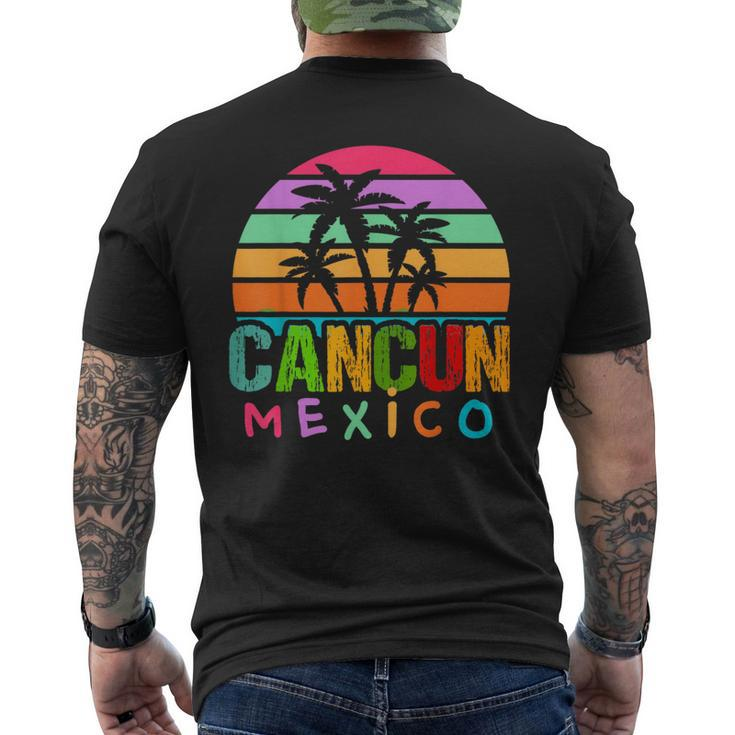 Cancun Mexico 2024 Vacation Beach Matching Family Group Men's T-shirt Back Print