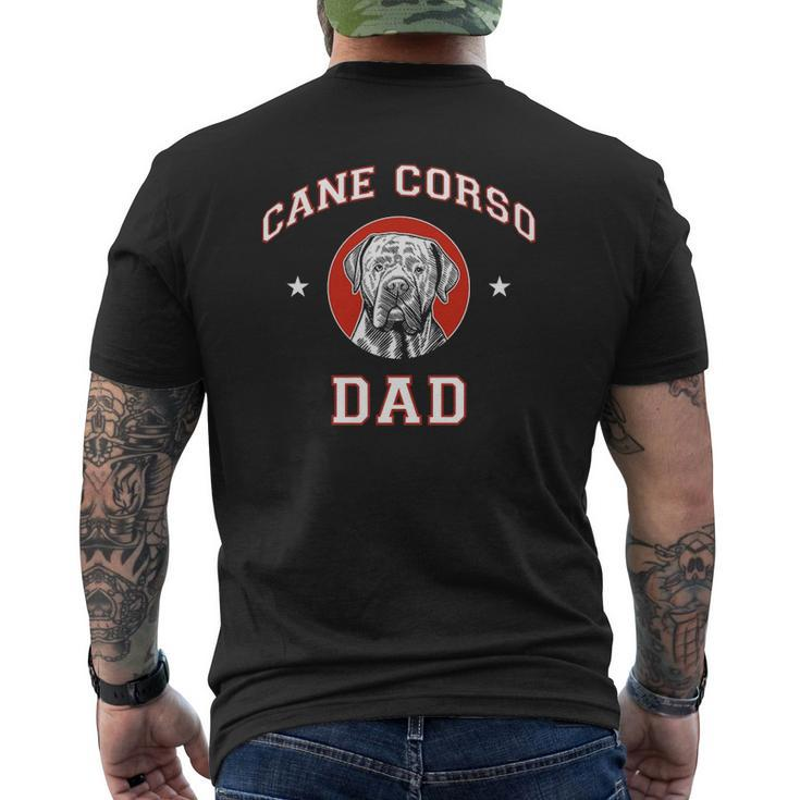 Cane Corso Dad Pet Lover Mens Back Print T-shirt