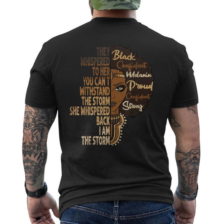 You Cannot Withstand The Storm Black History Month Blm Afro Men's T-shirt Back Print